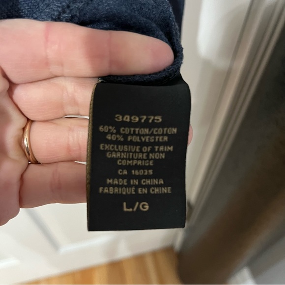 Hathaway men’s blue long sleeve zipper up lightweight jacket size large - Picture 5 of 11